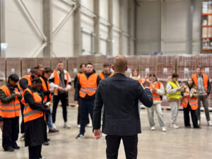 Vdu studentu vizitas Hegelmann Logistikos centre